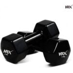 HRX Vinyl Coated Fixed 1kg Weight Dumbbell Set Of 2