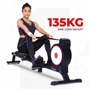 Powermax Fitness RH-150 Foldable Rowing Machine for Home use Rowing Machine