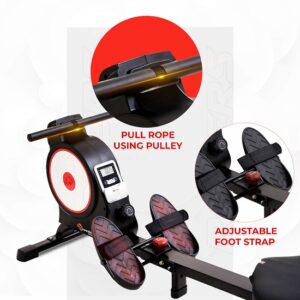 Powermax Fitness RH-150 Foldable Rowing Machine for Home use Rowing Machine
