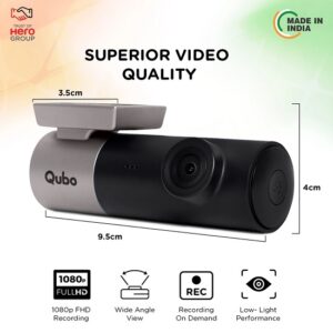 Qubo Car Dash Camera Pro with GPS from Hero Group