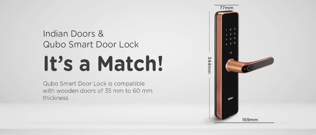 Qubo Smart Door Lock Ultra With 5-Way Unlock Access