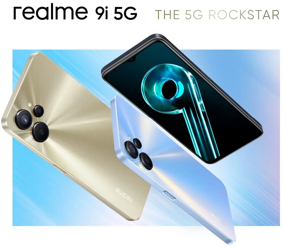 Realme 9i 5G Mobile Soulful Blue Colour 6GB RAM, 128GB Storage