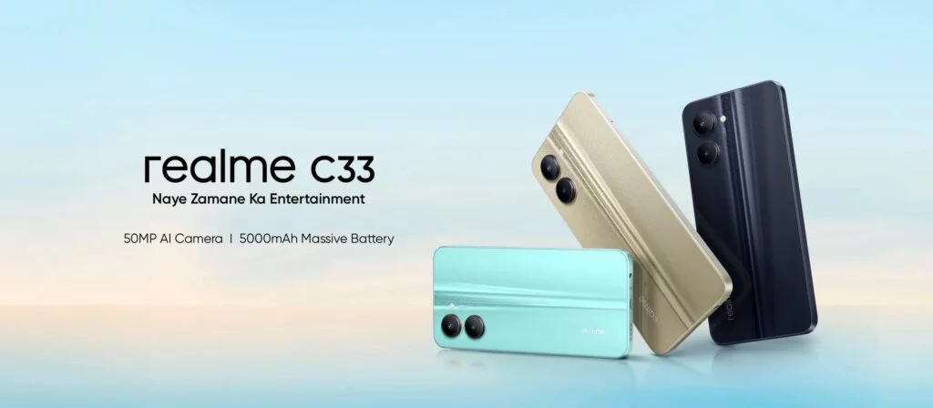 Realme C33 Mobile Phone Aqua Blue