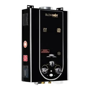 BlowHot Black SS 6-Litre Gas Water Geyser