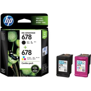 HP 678 Printer Cartridges 2-pack Black/Tri-color Combo