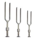 Tuning Fork Combo 128Hz, 256Hz, 512Hz Stainless Steel