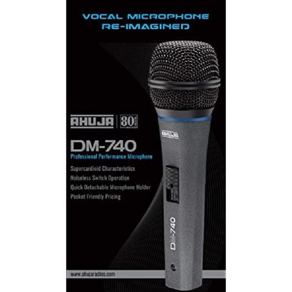 Ahuja DM-740 Supercardioid Microphone Dynamic Vocal & Stage