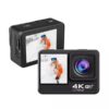 Ausha Action Camera 60fps 4K with Anti-Shake Dual Touch Screen