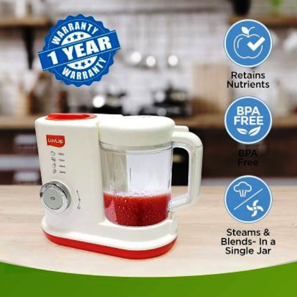 LuvLap Royal Steamer Blender Ideal for baby food 400 ml