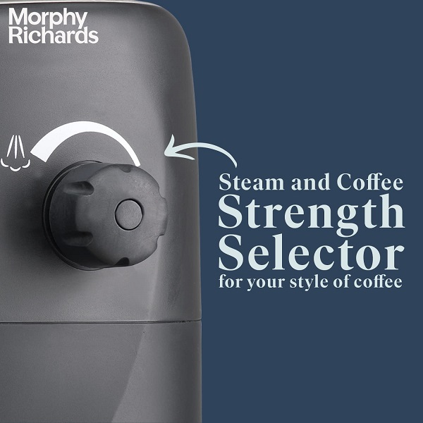 Morphy Richards New Europa Espresso Cappuccino 4-Cup Coffee Maker 800-Watt