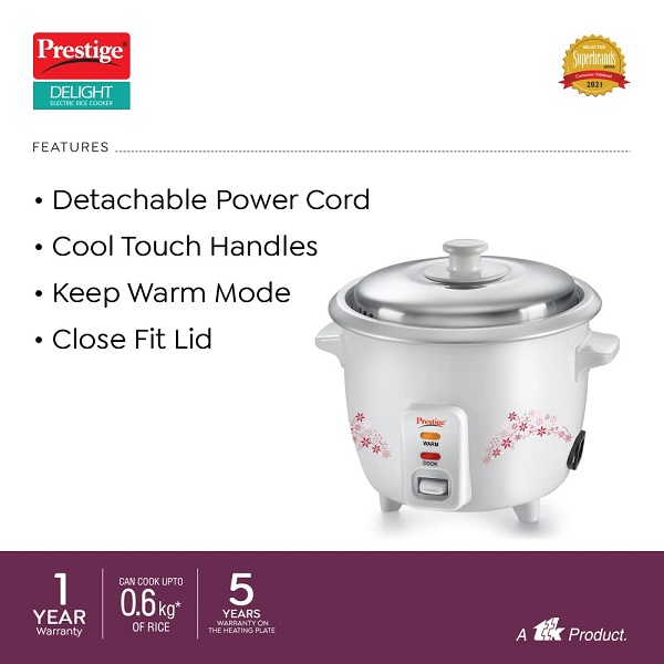 Prestige Delight PRWO 1.5L Electric Rice cooker