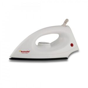 Butterfly Joy Dry Iron with Nonstick sole Plate Light Weight Plastic Body 1000 Watts
