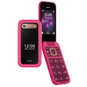 Nokia 2660 Flip 4G Volte keypad Phone with Dual SIM Pop Pink