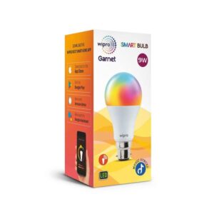 Wipro Garnet 9W B22 LED White and Yellow Smart Bulb