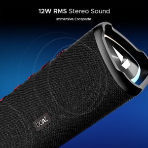boAt 750 Stone Bluetooth Speaker With Upto 12 Hours Playback Raging Black, 2.1 Channel