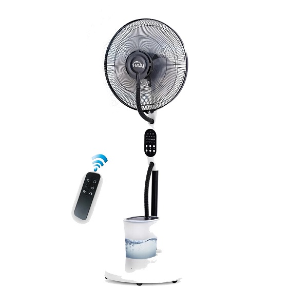 HAVAI Blu Mist Pedestal Fan 16" Residential Mist Fan Remote Control