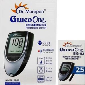 Dr. Morepen GLUCO ONE WITH 25 STRIPS Glucometer BG-03