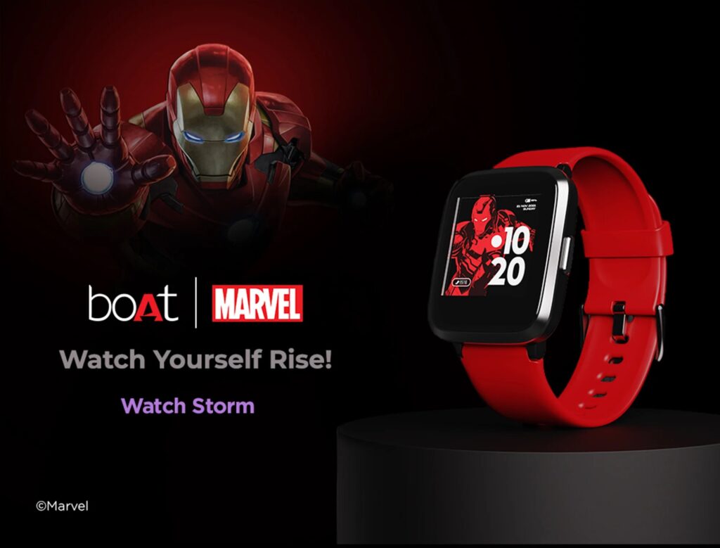 bOAT Storm Smart Watch Iron Man Marvel Edition