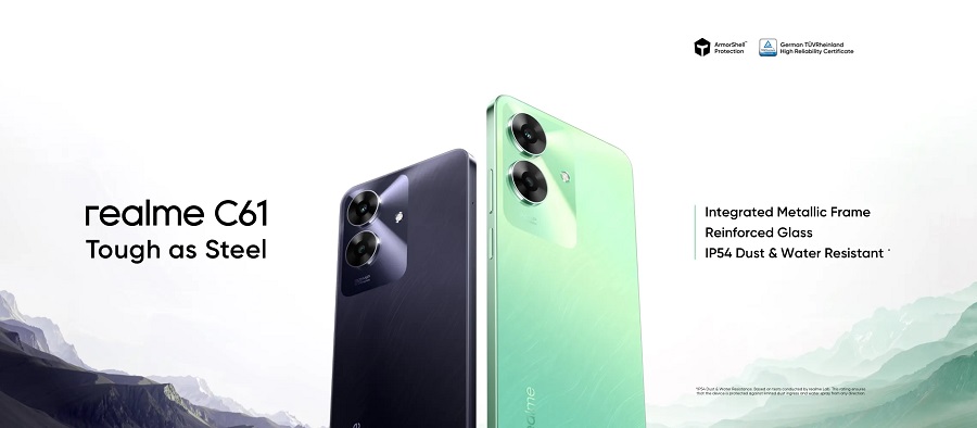 realme C61 4G Mobile 32 MP Dual Rear Camera 5000 mAh Battery Safari Green