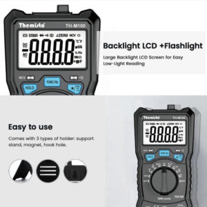 Themisto TH-M100 Digital Multimeter Auto Range 6000 Counts