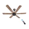 HAVAI Pristine Wooden Range Bldc Ceiling Fan 6 Blades With Remote 5 Stars (Black 0.5 Led)