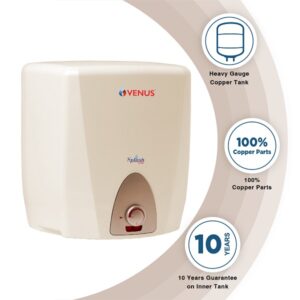 Venus Splash Copper Storage Water Heater BEE Star Rating 4 Stars Ivory