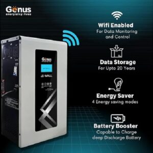 Genus EWall Pure Sine Wave 1000VA Inverter with Integrated 1024Wh Lithium-Ion Battery