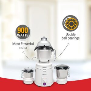 Sujata Dynamix 900 Watts Mixer Grinder, 22000 Rotations Per Min