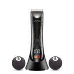 Vega Body Trimmer Cleanball For Men, Waterproof, 90 Min Runtime, 4 Comb Attachments