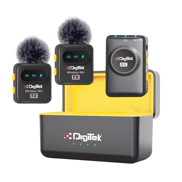 Digitek DWM-118 Wireless Microphone, 50m Range, Noise Reduction, 7Hr Battery