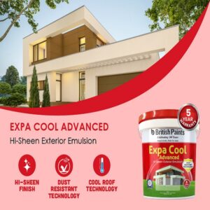 British Paints Expa Cool Advanced Hi-Sheen Exterior Emulsion 20 Litres