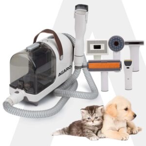 AGARO Supreme Pet Grooming Kit, Vacuum Suction, Picks up 99% Pet Hair