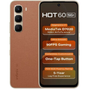 Infinix Hot 60 5G+ 5G Smartphone Caramel Glow Color