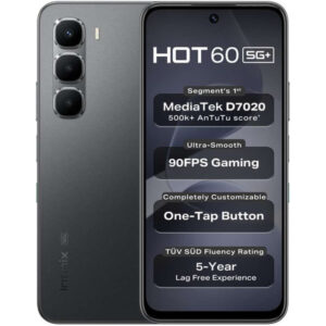 Infinix Hot 60 5G+ 5G Smartphone | 6GB RAM, 128GB Storage | 120Hz Display, 50MP AI Dual Camera, 5200mAh Battery