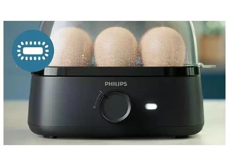 Philips HD9137-90 400W Egg Boiler – 6 Eggs Capacity, 3 Boiling Modes, Compact Design
