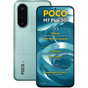 POCO M7 Plus 5G Mobile Aqua Blue Color