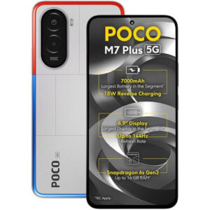 POCO M7 Plus 5G Mobile Chrome Silver Color