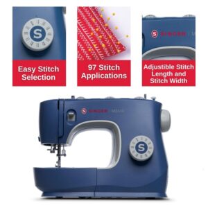 SINGER M3330 Sewing Machine – 70W Motor, 97 Stitch Applications, Durable Design