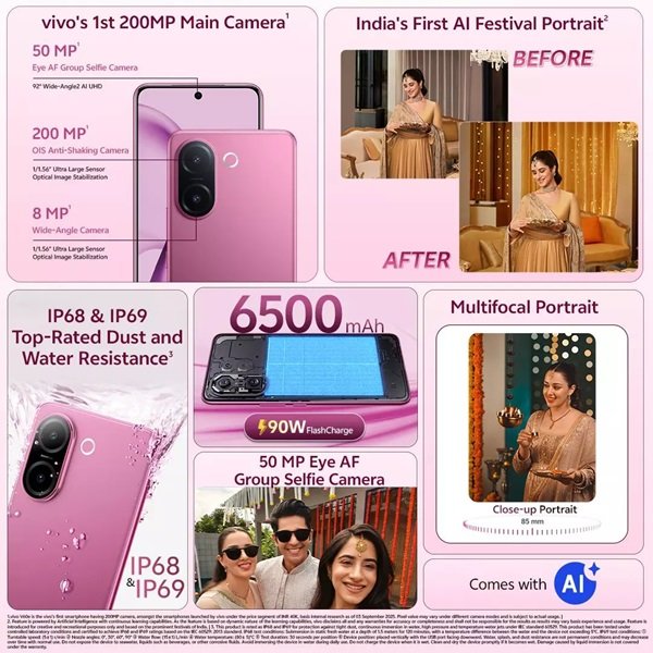 Vivo V60e 5G Mobile Elite Purple 6