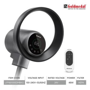 Lalithatraders Goldmedal Oxyrich Air Purifier with Bladeless Fan